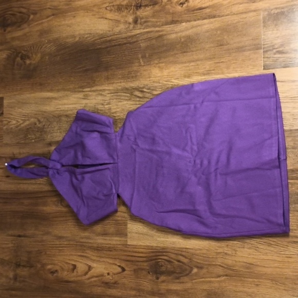 Lovers and Friends Purple Backless Halter Bodycon Mini Dress SSS - Picture 1 of 7